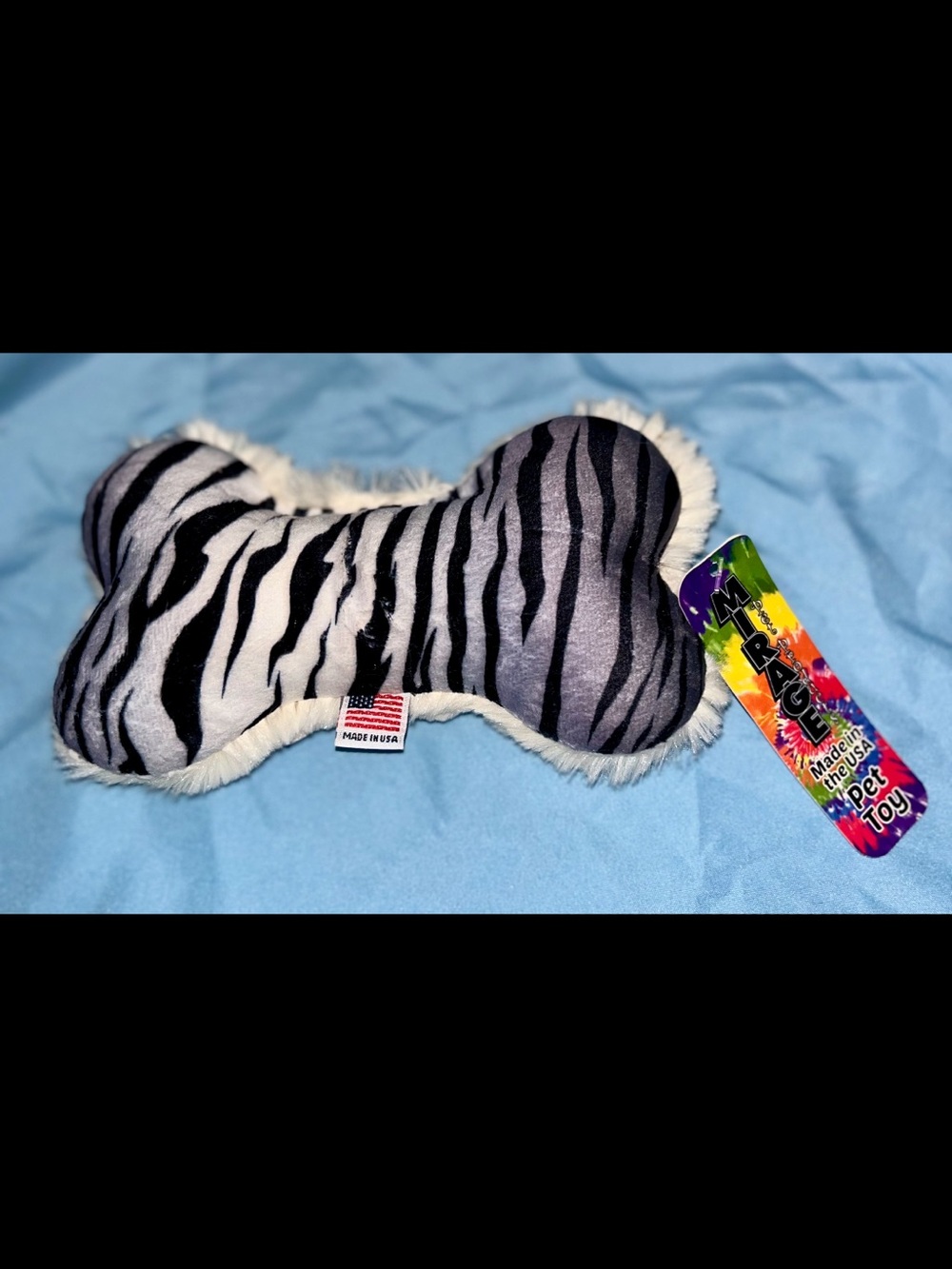 Mirage Dog Plush Bone Toy - Pick Your Color